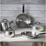Сковорода Barazzoni 33 Carati Inox Wok с крышкой 28 см (170156128): Диаметр, см 28