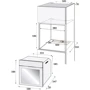Духовой шкаф электрический Beko BVM 34500 B: Объем, л 80