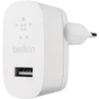 Зарядное устройство Belkin Wall Charger USB Home 12W White (WCA002VFWH)