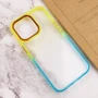 Чехол для iPhone TPU Case TPU+PC Fresh Sip Turquoise/Orange for iPhone 13 Pro Max: Материалы поликарбонат и полиуретан