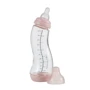 Стеклянная антиколиковая бутылочка Difrax S-bottle Natural с силиконовой соской 250 мл Pink (736FE Pink)