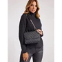 Женская сумка через плечо Guess Cordelia Logo CNVRTBL Xbdy Flp темно-серая (HWBG8377210-CLO): Фактура Зернистая, Матовая