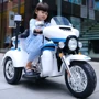 Трёхколёсный мотоцикл Kidsauto Police белый фото 9