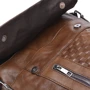 Мужская сумка планшет Borsa Leather коричневая (k1238-1-brown): Застежка Молния