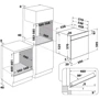 Духовой шкаф электрический Whirlpool OAS KC8V1SW BLG: Размеры 59.5х59.5х55.1 см