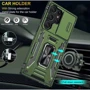 Чехол для телефонов Mobile Case Camshield Army Ring Army Green for Samsung S938 Galaxy S25 Ultra: Материал TPU (термополиуретан) и поликарбонат