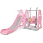 Детская горка-качели Bambi WM19017-8 (grey/pink)