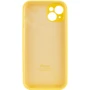 Чехол для iPhone Mobile Case Silicone Case Full Camera Protective Yellow for iPhone 15: Тип чехла накладка на заднюю часть