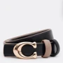Женский ремень Borsa Leather двусторонний бежевый/черный (CV1ZK-119be-beige/black): Пол Женский