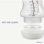 Стеклянная бутылочка Difrax S-bottle Wide антиколиковая с силиконовой соской 200ml (3331FE): Объем, мл 200
