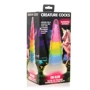 Фэнтезийный фаллоимитатор Creature Cocks Luminescent Rainbow Silicone Dildo