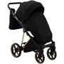 Коляска 2 в 1 Adamex Belissa Special Edidion (Gold) PS-569 чорний - чорна шкіра (перфорація): Стать дитини Унисекс