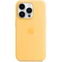 Чехол для iPhone Apple Silicone Case with MagSafe Sunglow (MPTM3) for iPhone 14 Pro: Материалы Силикон