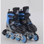 Роликові ковзани Best Roller (30-33) PVC колеса, світло на передньому колесі, в сумці Blue / Grey / Black (98857)