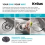 Кухонна мийка Kraus KD1US33B