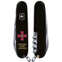 Мультитул Victorinox Huntsman Army 91мм/15 функций/черный /Эмблема ВСУ + Надпись (1.3713.3_W1011u): Тип мини-мультитул