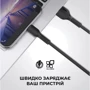 Кабель ArmorStandart USB Cable to Lightning 2.4A 1m Black (ARM60009) фото 3