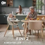 Стульчик для кормления 2 в 1 Kinderkraft Fini 2 Beige (KHFINI02BEG0000): Материал дерево