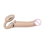 Безремневой страпон Strap-On-Me VIBRATING Flesh M