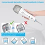 Зубная щетка H2ofloss Travel Kit HF-6 White: Технология чистки пульсирующая