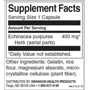 Swanson Echinacea 400 mg Ехінацея пурпурна 100 капсул: Форма випуску капсули