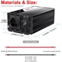 Инвертор 12V 220V Xijia 1200W пик 600W номинал фото 3