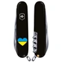 Мультитул Victorinox Climber Ukraine 91мм/14 функций/черный /Сердце сине-желтое (1.3703.3_T1090u): Тип мини-мультитул