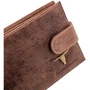 Мужское портмоне DNK Leather коричневое (DNK-02L-BAW-TAN): Пол Мужской