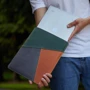 INCARNE Vertical cover Mosaic Port Tree (Grey/Green/Cognac) for MacBook Air 15" M3 | M2 (2024 | 2023): Цвет разноцветный