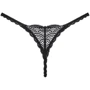 Трусики Obsessive Chemeris thong Вlack, XS/S