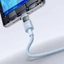 Кабель Baseus USB Cable to USB-C Display 2 Fast Charging Data 100W 1m Blue (P10382701311-00) фото 6