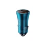 Зарядний пристрій Baseus Car Charger USB+USB Golden Contactor 60W Blue (CGJM000003) фото 6