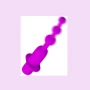 Анальная цепочка с вибрацией Pretty Love Hermosa Anal Beads Purple
