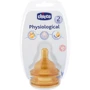 Соска Chicco латекс, регулируемый поток, 2м+ (2 шт.) (81623.00)