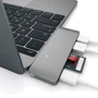 Адаптер Satechi Adapter Passthrough USB-C to USB-C+micro SD+SD+2xUSB3.0 Space Gray (ST-TCUPM) фото 4