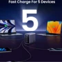 Зарядное устройство Ugreen Wall Charger 4хUSB-C+USB CD333 300W Nexode Gray (90903B) фото 5