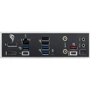 ASUS ROG STRIX B860-I GAMING WIFI UA: Разъемы на задней панели USB 2.0, Ethernet RJ-45, S/PDIF (Оптический), HDMI, USB 3.2 Gen 2, USB Type-C, USB 3.2 Gen 1, DisplayPort
