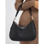 Женская сумка хобо GUESS ECO BRENTON HOBO черная (HWEVG839002-BLA): Фактура Матовая, Гладкая