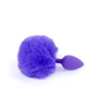 Анальна пробка із хвостом Jewellery Silicon PLUG Bunny Tail Purple