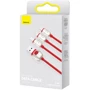 Кабель Baseus USB Cable to Lightning/microUSB/USB-C Tiger 3.5A 1.2m Red (CASX010009) фото 8