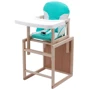 Стульчик-трансформер Babyroom Пони-230 eko без лака пластиковая столешница бирюзовый - белый (626187): Тип трансформер