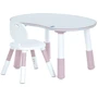 Детский столик со стулом Bambi розовый (M 6179-8)
