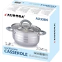 Каструля Aurora AU 5584 d 20 см, 3.8 л, c кришкою: Тип Традиционная