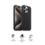 Чехол для iPhone ArmorStandart ICON2 Case Black for iPhone 15 Pro (ARM70520): Материалы Силикон