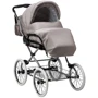 Коляска 2 в 1 класична Roan Marita Prestige (14 "білі колеса, хром рама) P230 бежевий - бежева (шкіра) перламутр (624729): Ширина шасі 60 см
