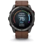 Смарт-часы Garmin Fenix 8 Pro AMOLED 51mm Sapphire Carbon Grey DLC Titanium with Chestnut Leather Band (010-03199-40)
