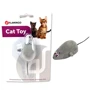 Заводная игрушка для кошек Flamingo Wind UP Mouse мышь на колесиках серая 6 см фото 1