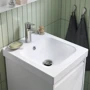 Тумба для миття з висувними ящиками/мийкою/змішувачем ІКЕА Ängsjon/Backsjon 42х49х69 см Глянсовий білий (595.096.71) фото 2