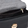 Женская сумка через плечо Keizer черная (K1643-black): Застежка Механическая