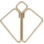 Зажимы для сосков с тяжелой подвеской LOCKINK Nipple Clamps with Heavy Pendant - Golden